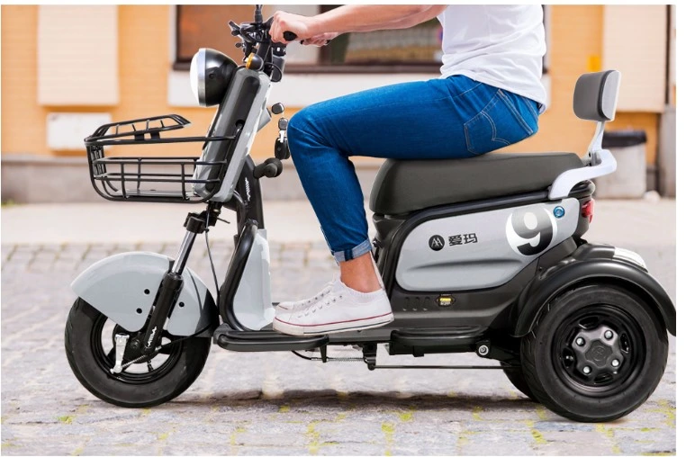 Aima Electric Tricycles and Small Adult Men and Women Leisure Tricycles Transport Children and The Elderly with Power Motor 48V Battery