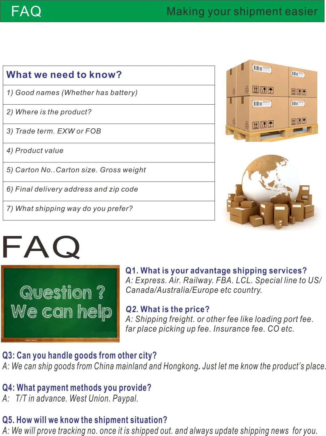 Amazon Fba to Us/Mexico/Canada Shenzhen Air Shipping Agent with Good Service and Rates