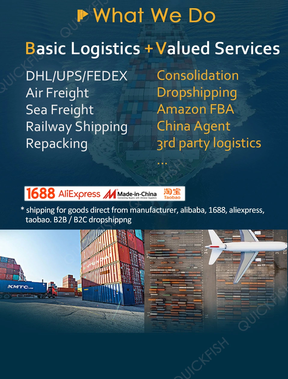 Amazon Fba Freight Forwarder Air Freight and Cargo to USA UK Canada Sea/Air Shipping
